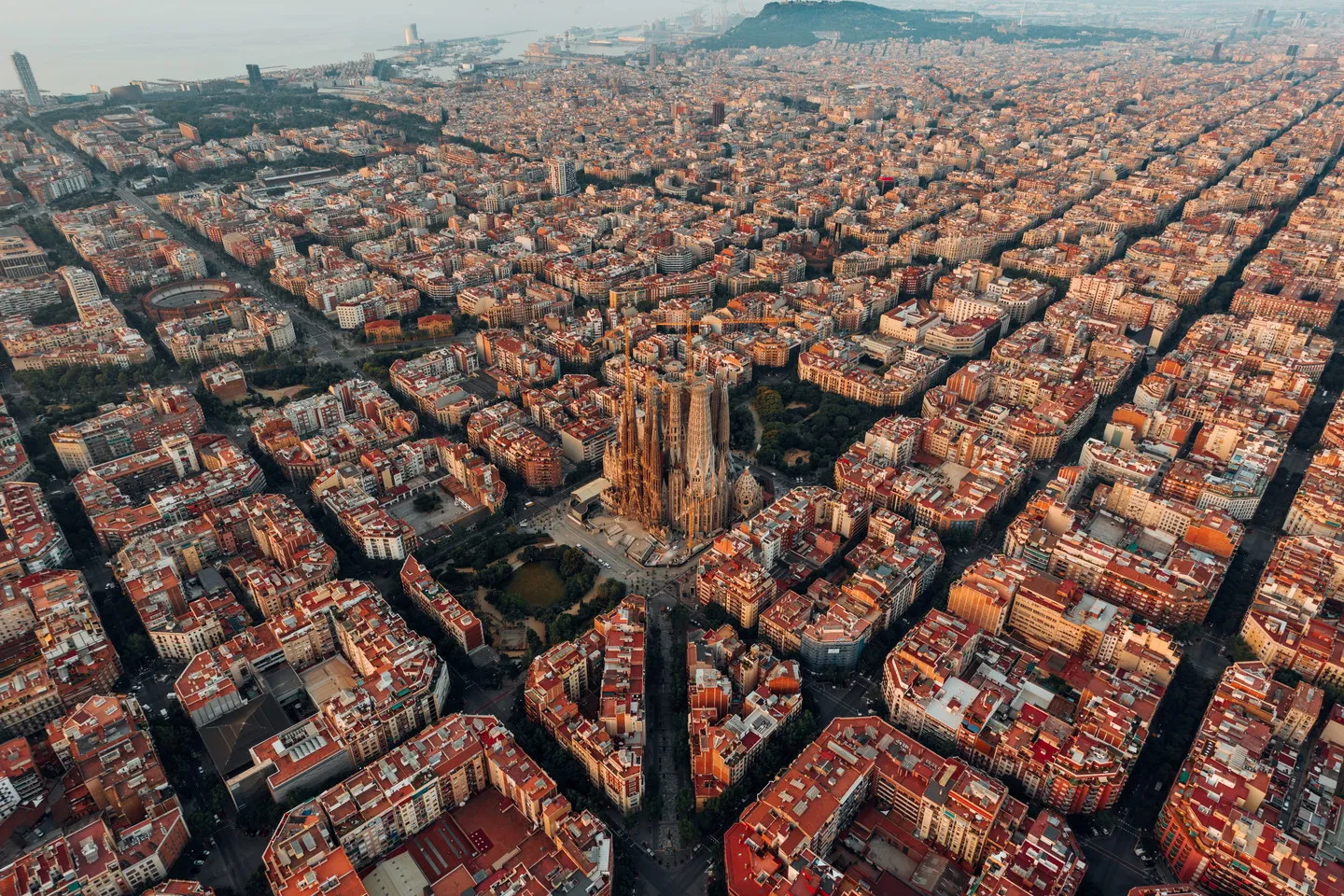 Barcelona aerial shot