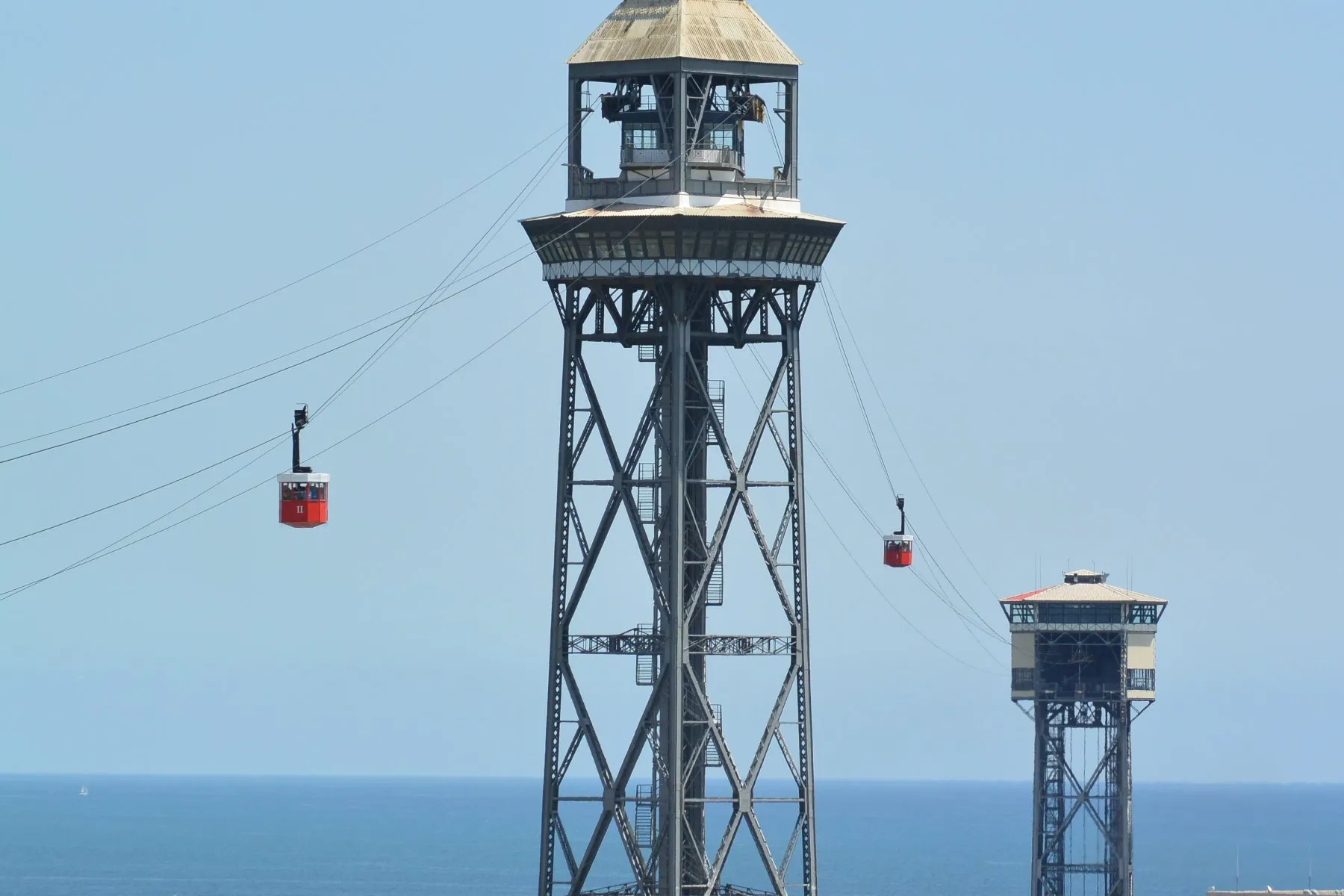 Barceloneta cable car shot