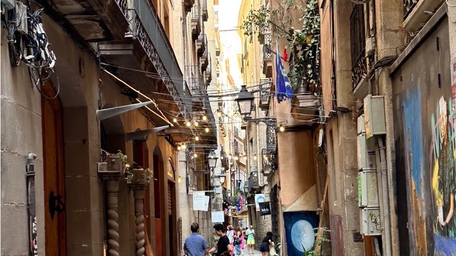 Streets of Barcelona Large